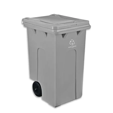 Contenedor 240 litros tapa plana tipo industrial