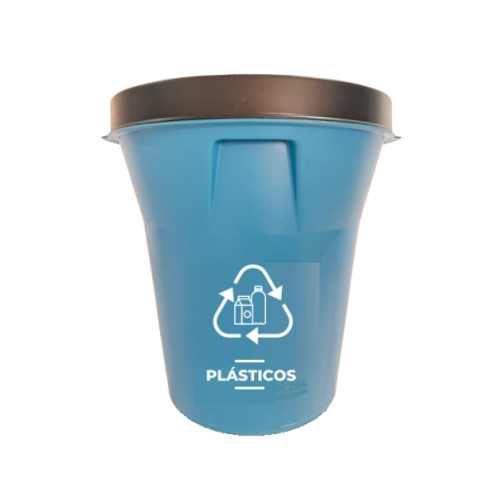 Tacho verde para desechos reciclables