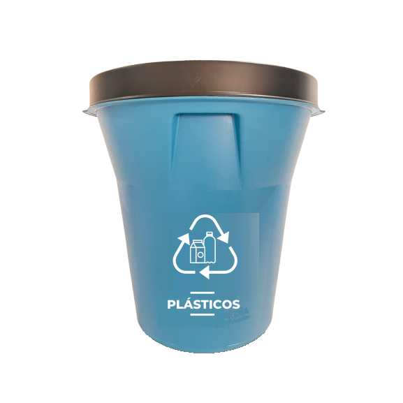 Tacho verde para desechos reciclables