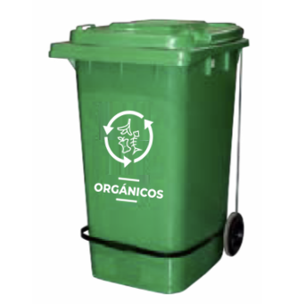 Contenedor 240 Litros tapa plana con pedal
